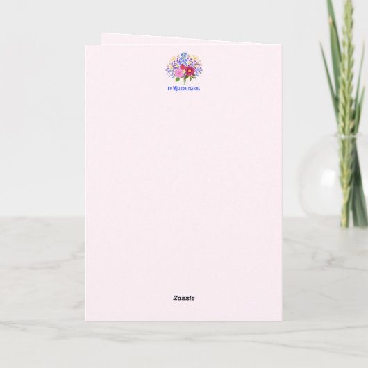 Blumenstrauss Valentine's Greeting Card Bedankkaart (Achterkant)