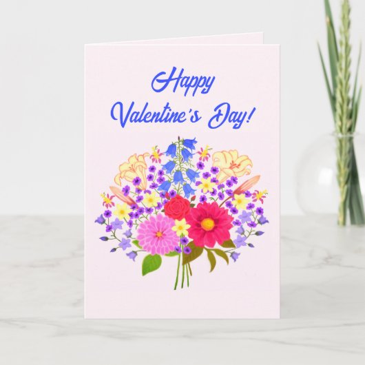 Blumenstrauss Valentine's Greeting Card Bedankkaart (Voorkant)