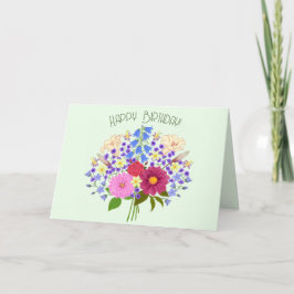 Blumenstrauss Vouw Geboortekaart Kaart