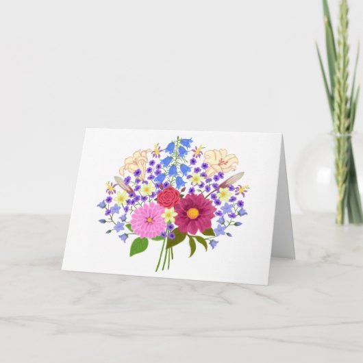 Blumenstrauss Witte Vouwde Kaart (Voorkant)