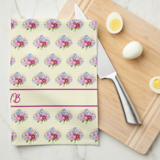 Blumenstrauss Yellow Kitchen Towel Theedoek (Quarter Fold)