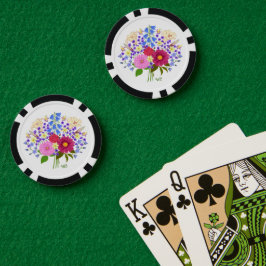 Blumenstrauss Zwart Poker Chips