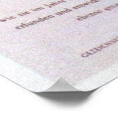 Blumenuhr Flower Clock Poster (Hoek)