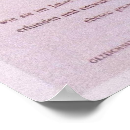 Blumenuhr Flower Clock Poster2 Poster (Hoek)