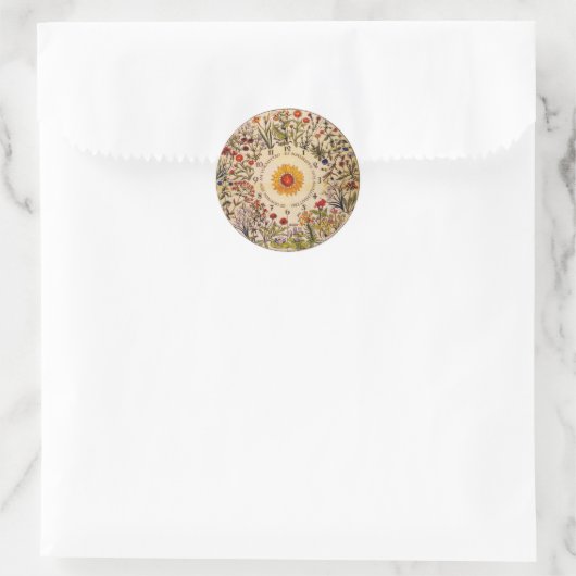 Blumenuhr Flower Clock Sticker (Tas)