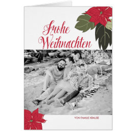 Blumenweihnachtsgruß