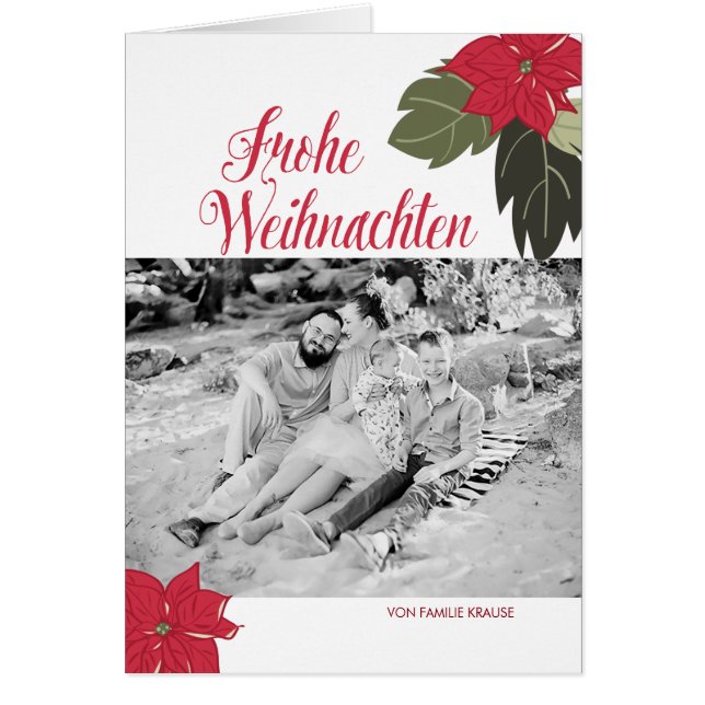 Blumenweihnachtsgruß (Voorkant)