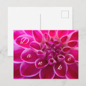 Blumig-schöne Dankeskarte mit 1001 Worten Briefkaart (Voorkant / Achterkant)