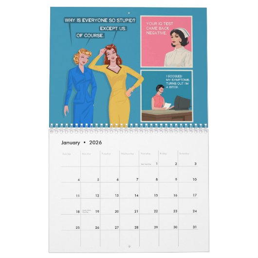 Bluntcard 2025 Kalender (Jan 2026)