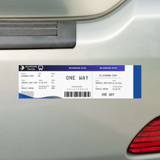 Bluntline instapkaart (S4E14) Bumpersticker (Op auto)