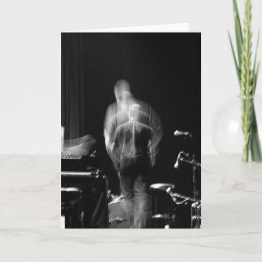 Blur and Movement on stage Jazz Show Kaart (Voorkant)