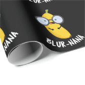 Blur-nana Funny Banana Pun Dark BG Cadeaupapier (Rol Hoek)