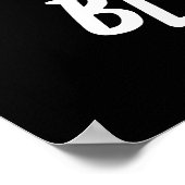 Blur-nana Funny Banana Pun Dark BG Poster (Hoek)