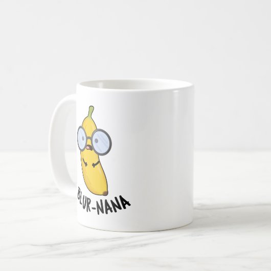 Blur-nana Funny Banana Pun Koffiemok (Voorkant links)