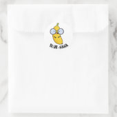 Blur-nana Funny Banana Pun Ronde Sticker (Tas)