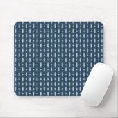 Blurple Beaded gordijnontwerp Muismat (Met muis)