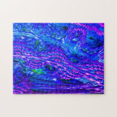 Blurple Plue Fractal Landscape Puzzle Legpuzzel (Horizontaal)
