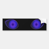 Blurple zeer boze ogen bumpersticker (Voorkant)