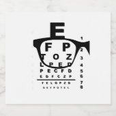 Blurr Eye Test Chart Bier Etiket (Enkel label)