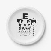 Blurr Eye Test Chart Papieren Bordje (Voorkant)