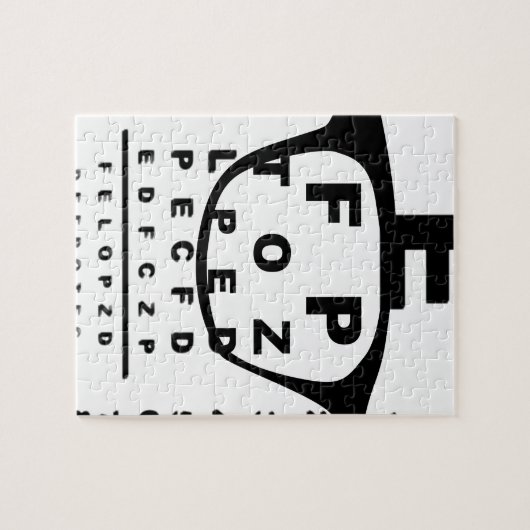 Blurr-oogtestgrafiek Legpuzzel (Horizontaal)