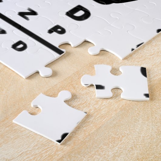 Blurr-oogtestgrafiek Legpuzzel (Zijkant)