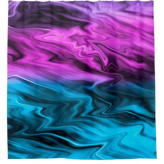 Blurred background fashionable crimson and blue douchegordijn (Voorkant)