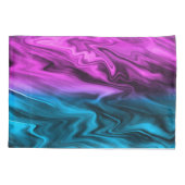 Blurred background fashionable crimson and blue kussensloop (Achterkant)