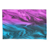 Blurred background fashionable crimson and blue kussensloop (Voorkant)