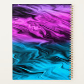 Blurred background fashionable crimson and blue planner (Achterkant)