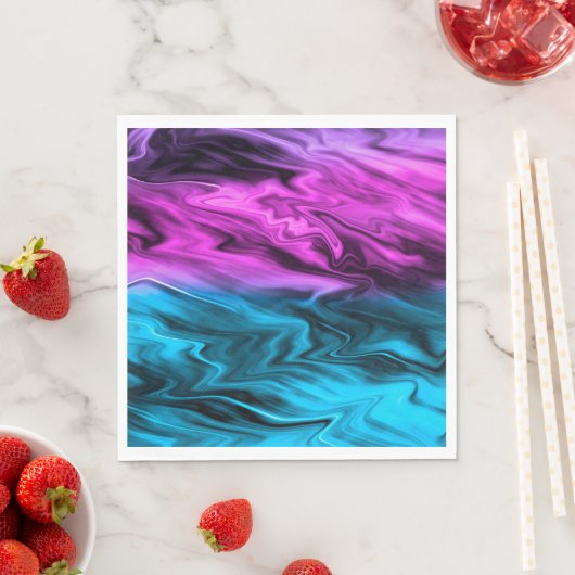 Blurred background fashionable crimson and blue servet (Insitu)