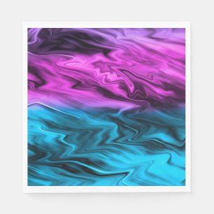 Blurred background fashionable crimson and blue servet