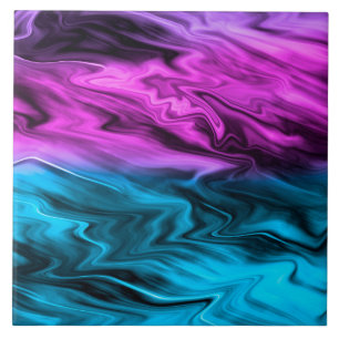 Blurred background fashionable crimson and blue tegeltje