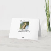 "Blurred Butterfly." Wenskaart Kaart (Achterkant)