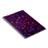 Blurred glittering kerstlampjes. Blurred abstr Notitieboek (Rechterzijde)