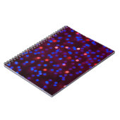 Blurred glittering kerstlampjes. Blurred abstr Notitieboek (Linkerzijde)