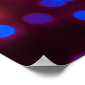 Blurred glittering kerstlampjes. Blurred abstr Poster (Hoek)