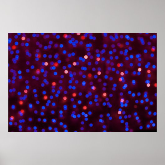 Blurred glittering kerstlampjes. Blurred abstr Poster (Voorkant)