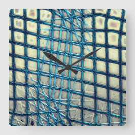 Blurred grijs cyaan, vergelijkbaar met een taille  vierkante klok