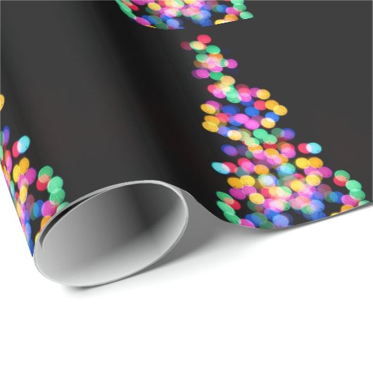 Blurred kerstlampjes cadeaupapier (Rol Hoek)