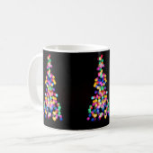 Blurred kerstlampjes koffiemok (Voorkant links)