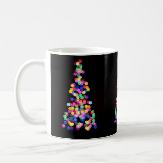 Blurred kerstlampjes koffiemok (Links)