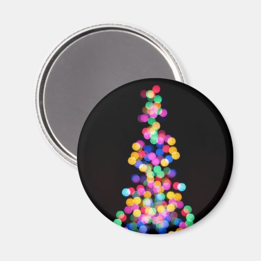 Blurred kerstlampjes magneet (Voorkant / Achterkant)