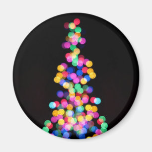 Blurred kerstlampjes magneet