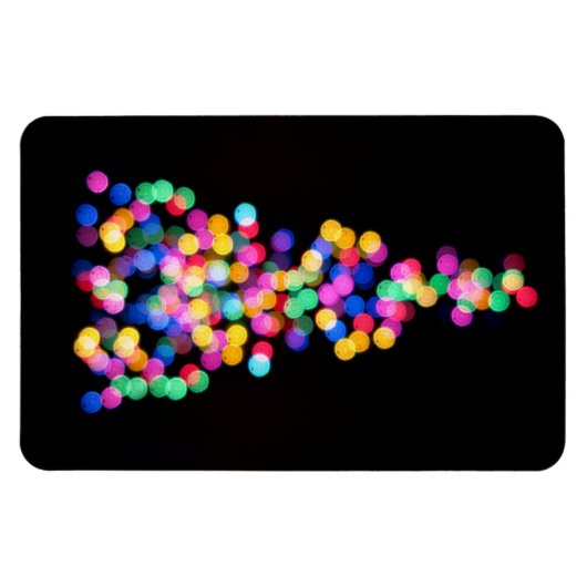 Blurred kerstlampjes magneet (Horizontaal)