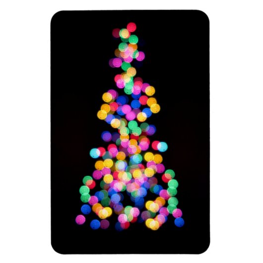 Blurred kerstlampjes magneet (Verticaal)