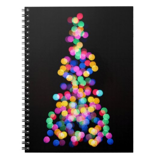 Blurred kerstlampjes notitieboek (Voorkant)