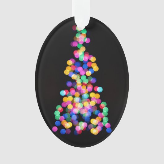Blurred kerstlampjes ornament (voorkant)