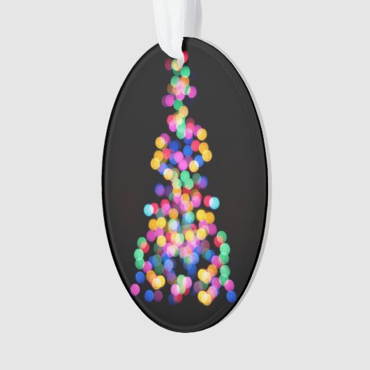 Blurred kerstlampjes ornament (voorkant)