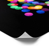 Blurred kerstlampjes poster (Hoek)